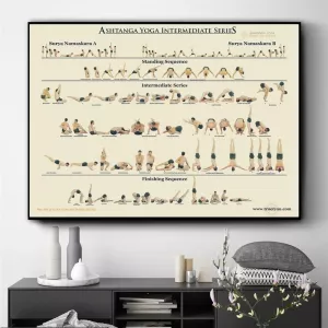 Yoga Ashtanga Primary Series Print Art Canvas Poster For Living Room Decor Home Wall Picture