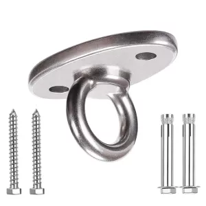 Integrated Pouring 304 Stainless Steel Fixed Plate Swing Hangers Set for Swing Hanging Chair Aerial Yoga Hammock Sandbag