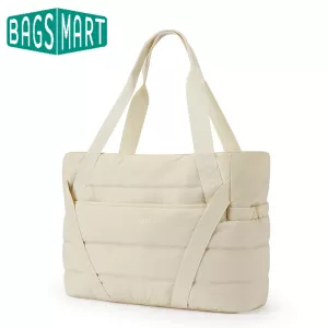BAGSMART Sports Gym Tote Bags for Women Commuting Shoulder Bag Leisure Simple Mommy Go Out Bag Large Capacity Luggage Handbag