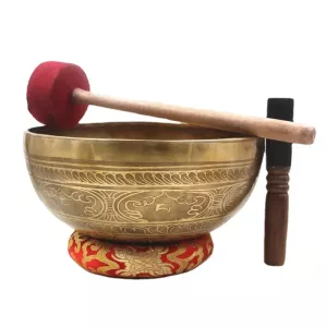 Nepal Large Tibetan Bowls Handmade Brass Singing Bowl Set Meditation Mindfulness Sound Bowls Buddhist Supplies Chakra Decoration