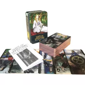 Tin Box Gilded Oppositions Tarot Card Fate Divination Family Party Game Tarot And A Variety Of Tin Box Gilded Tarot Options