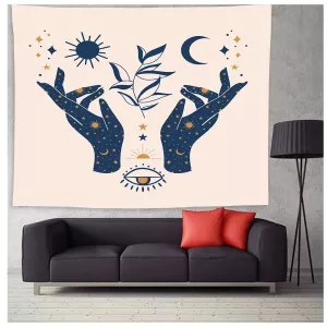 Psychedelic Style Tapestry Wall Hanging Divination Hand Blanket Yoga Mat Home Bedroom Wall Art Carpet wall decoration cloth