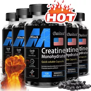 Daitea Creatine 3000 mg Monohydrate - Strength, Muscle, Performance Keto-Friendly Adult Nutritional Supplement